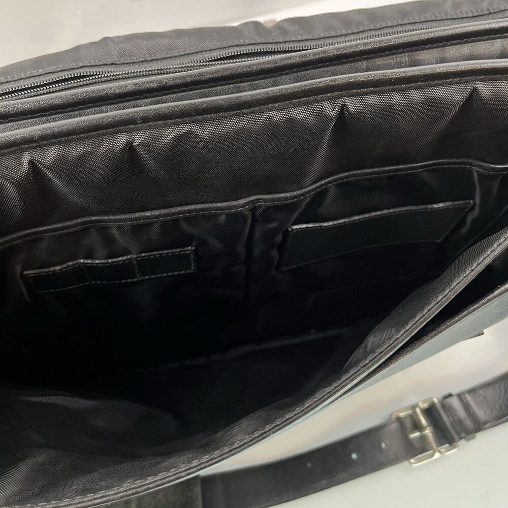 Vintage Coach Messenger Bag Black Leather Executive Thompson Briefcase - Picture 10 of 12